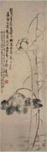 Ink Lotus by Wu Changshuo