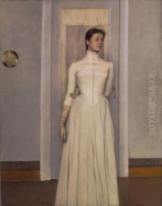 Portrait of the artist's sister, Marguerite Khnopff by Fernand Khnopff
