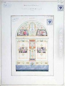 Mural design for the Hermitage St Petersburg 2 by Leo Von Klenze