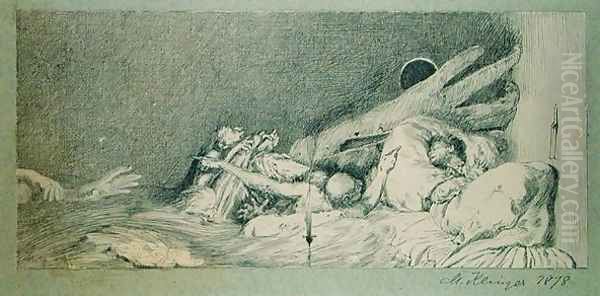 Anguish from a series of ten plates from 'Paraphrase on the Discovery of a Glove', published in 1881 - view 1