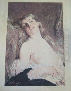 Portrait D'une Femme by Charles Josua Chaplin