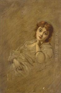 Jeune Femme Pensive by Charles Josua Chaplin