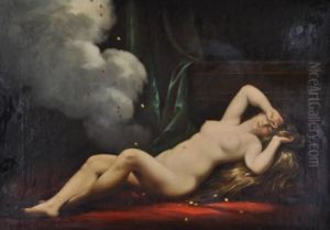 Naked Woman Showered With Gold Coins by Charles Josua Chaplin