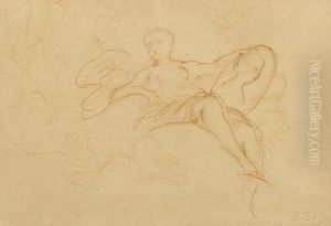 Female Figure Study by Charles Josua Chaplin