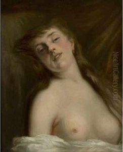 Jeune Femme Aux Cheveux Longs Et Aux Seins Nus Jeune Femme Aux Cheveux Longs Et Aux Seins Nus