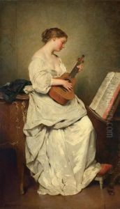 The Music Girl by Charles Josua Chaplin