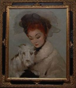 Her Favorite Pet by Charles Josua Chaplin