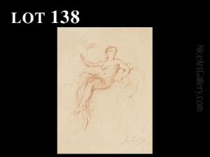 Jeune Femme Assise by Charles Josua Chaplin
