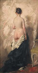 Femme Nue, Vue De Dos. by Charles Josua Chaplin