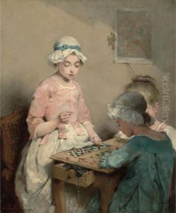 Les Joueurs De Lotto by Charles Josua Chaplin