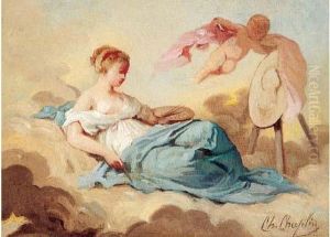 < Allegorie De La Peinture >. by Charles Josua Chaplin