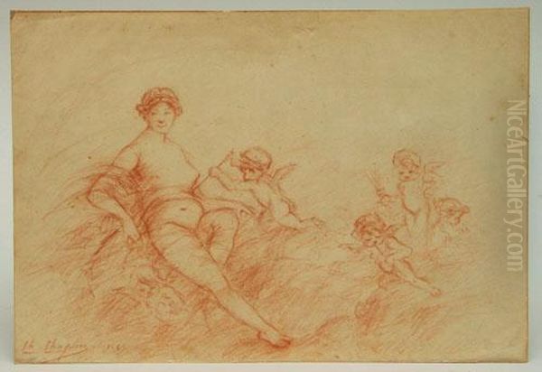 Nude Woman With Cherubs - view 1