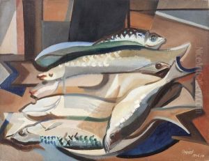 Nature Morte Aux Poissons by Youla, Jules Chapoval