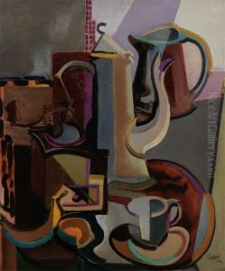 Nature Morte Au Moulin A Cafe by Youla, Jules Chapoval