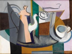 Still Life With Teapot And Cup by Youla, Jules Chapoval