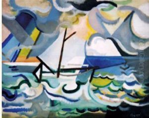 Les Bateaux Au Port (1946) by Youla, Jules Chapoval
