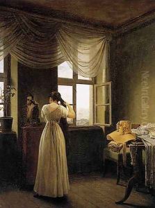 At The Mirror 1827 by Georg Friedrich Kersting