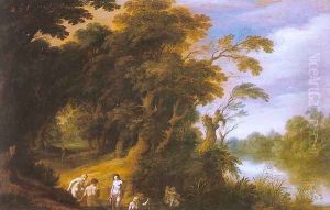 Landscape with Women Bathing