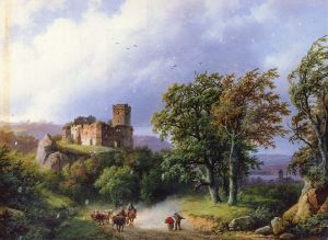 The Ruined Castle by Barend Cornelis Koekkoek