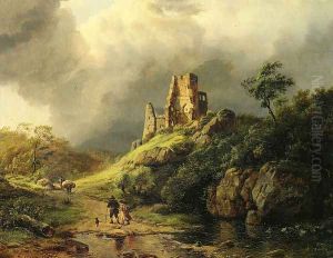 The Approaching Storm by Barend Cornelis Koekkoek