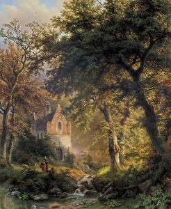 Forest Interior by Barend Cornelis Koekkoek