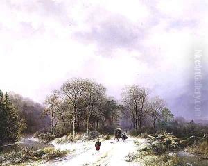 On the Way to Market by Barend Cornelis Koekkoek