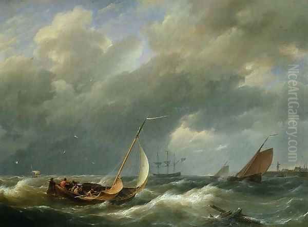 Shipping off a Dutch port - view 1