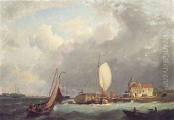 Shipping off the Dutch Coast - view 1