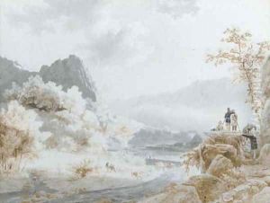A fine vantage point by Barend Cornelis Koekkoek