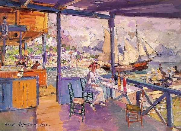 A Cafe in Gursuph, 1914 - view 1