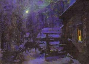 Moonlit Night, Winer, 1913 by Konstantin Alexeievitch Korovin