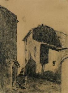Vue De Village by Victor Charreton