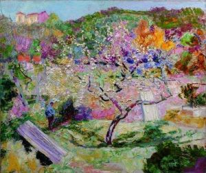 Arbre En Fleurs Dans Un Jardin