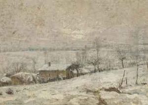 Paysage Sous La Niege by Victor Charreton