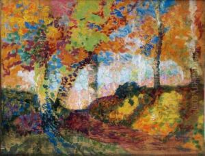 Sous-bois En Automne by Victor Charreton