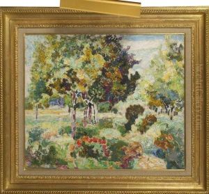 Le Jardin Fleuri. by Victor Charreton