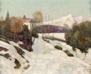 Paysage De Neige by Victor Charreton