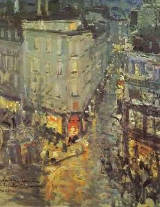 Paris. Boulevard des Capucines by Konstantin Alexeievitch Korovin