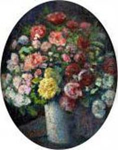 Grand Vase De Roses by Victor Charreton