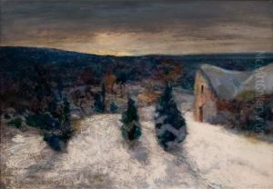 Paysage Enneige by Victor Charreton