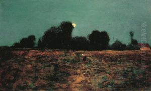 Paysage Au Clair De Lune by Victor Charreton
