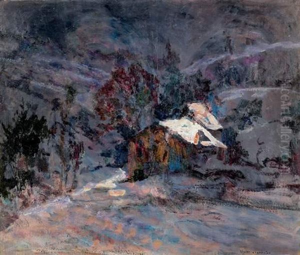 Buron En Auvergne
Huile Sur Carton, Signee En Bas A Droite - view 1