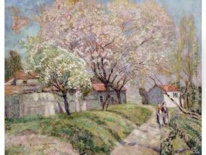 Paysage De Printemps. by Victor Charreton