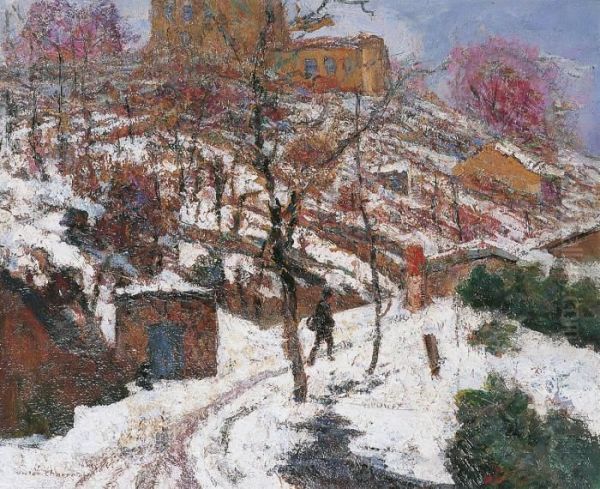 Coteaux De Vigne Sous La Neige A Noel A Chteaugay - view 1