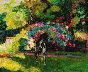 Le Jardin Fleuri by Victor Charreton