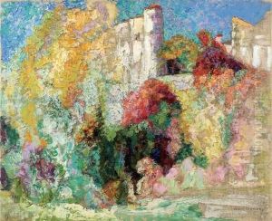 Chateau De La Tour Fondue, Automne by Victor Charreton