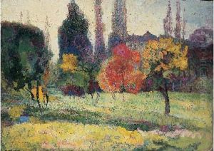 Paysage Aux Arbres by Victor Charreton