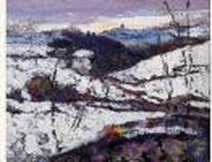 La Cote De Buron Sous La Neige by Victor Charreton