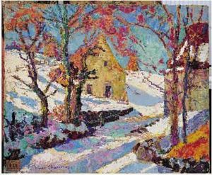 Effet De Lumiere Sur La Neige by Victor Charreton