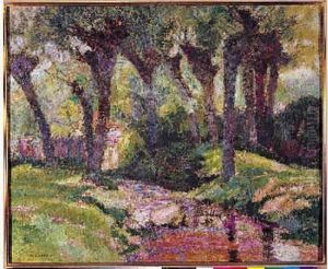Maison Au Bord De La Riviere by Victor Charreton